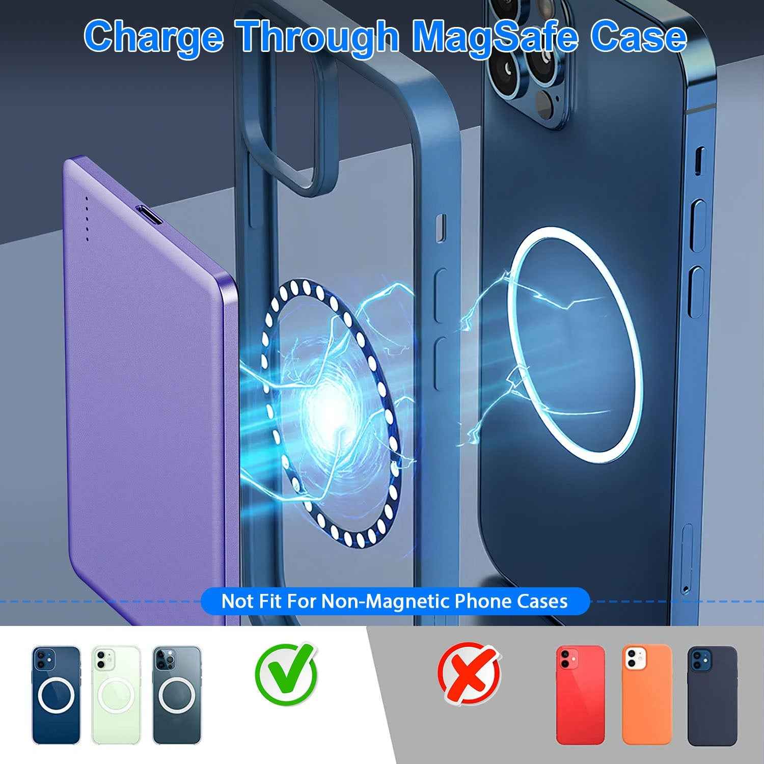 Slim Magnetic Wireless Power Bank (5000mAh) - Voxly3d