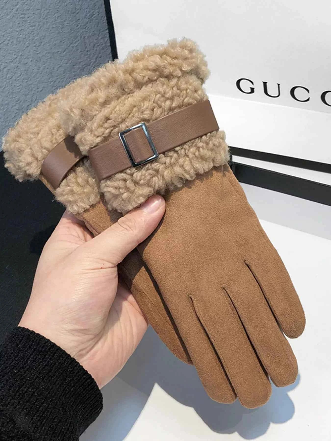 Aspen Luxe Faux-Fur Gloves - Voxly3d