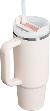 STANLEY Quencher H2.0 Tumbler with Handle and Straw 30 oz | Flowstate 3-Position Lid | Cup Holder Compatible for Travel | Insulated Stainless Steel Cup | BPA-Free | Rose Quartz 2.0 - Voxly3d