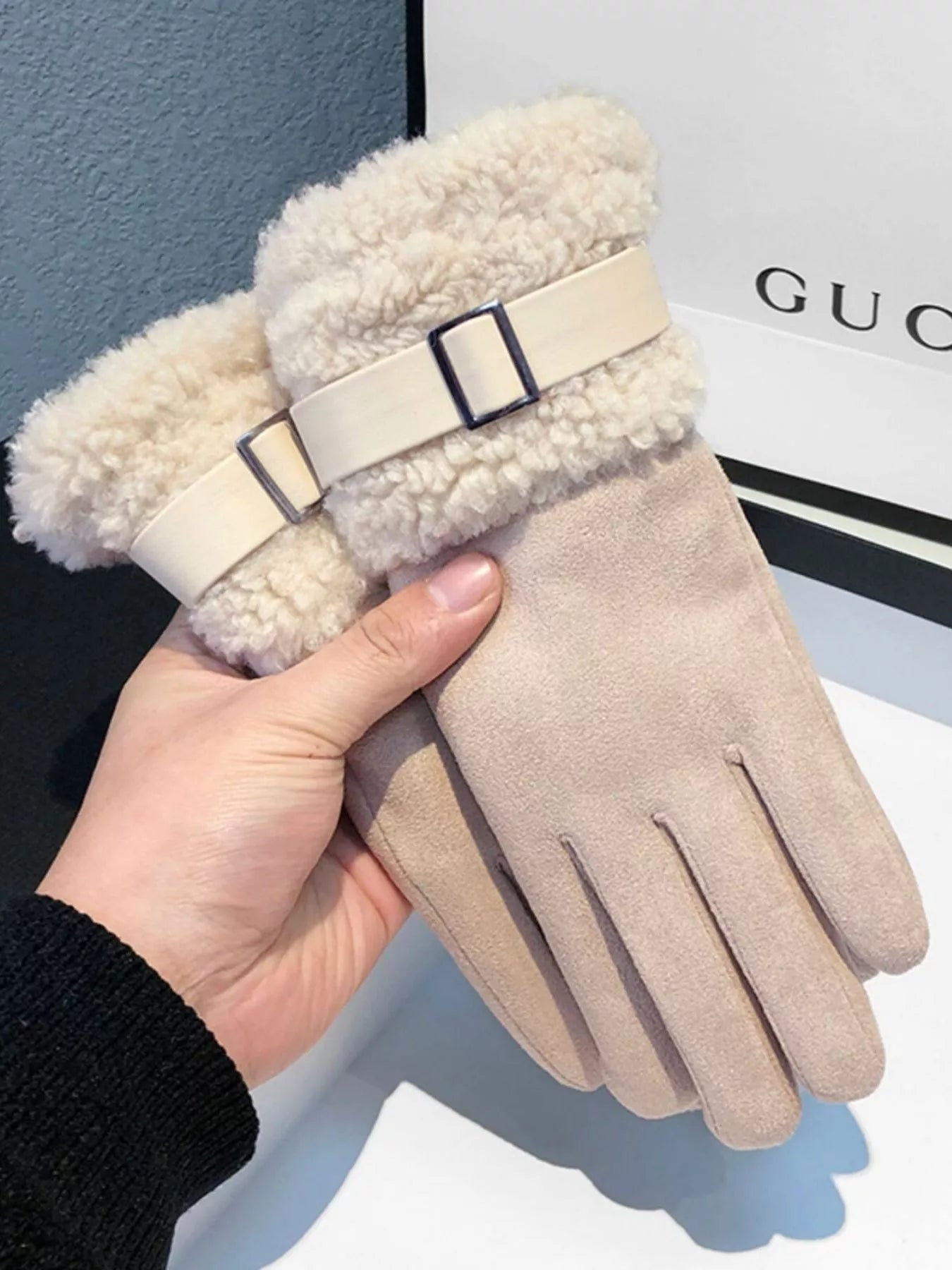Aspen Luxe Faux-Fur Gloves - Voxly3d
