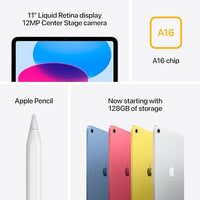 Apple iPad 11-inch: A16 chip, 11-inch Model, Liquid Retina Display, 128GB, Wi-Fi 6, 12MP Front/12MP Back Camera, Touch ID, All-Day Battery Life — Blue - Voxly3d