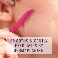 Schick Hydro Silk Touch-Up Dermaplaning Tool with Precision Cover | Dermaplane Razor, Face Razors for Women, Peach Fuzz Remover - Voxly3d